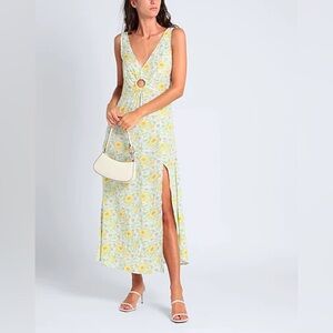 & Other Stories Green Floral Maxi Dress